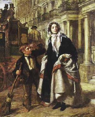 William Powell Frith The Crossing Sweeper oil painting picture